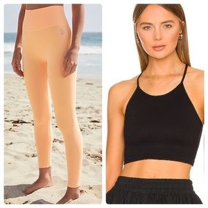 Free people leggings and crop top bundle